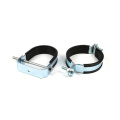 Metric steel single pipe clamps